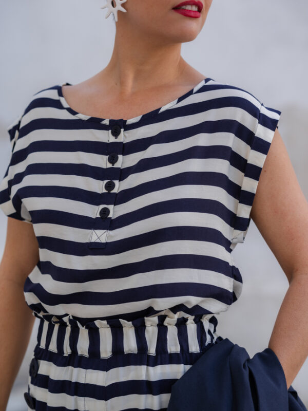BLUSA RAYAS MARINERAS